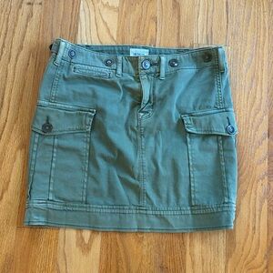 Hudson size 25 denim khaki cargo mini skirt s